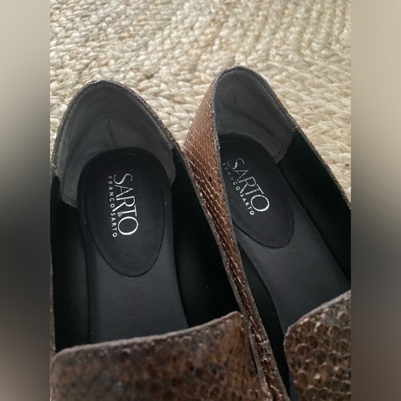 Franco Sarto Snakeskin Loafers W6 - Picture 7 of 8